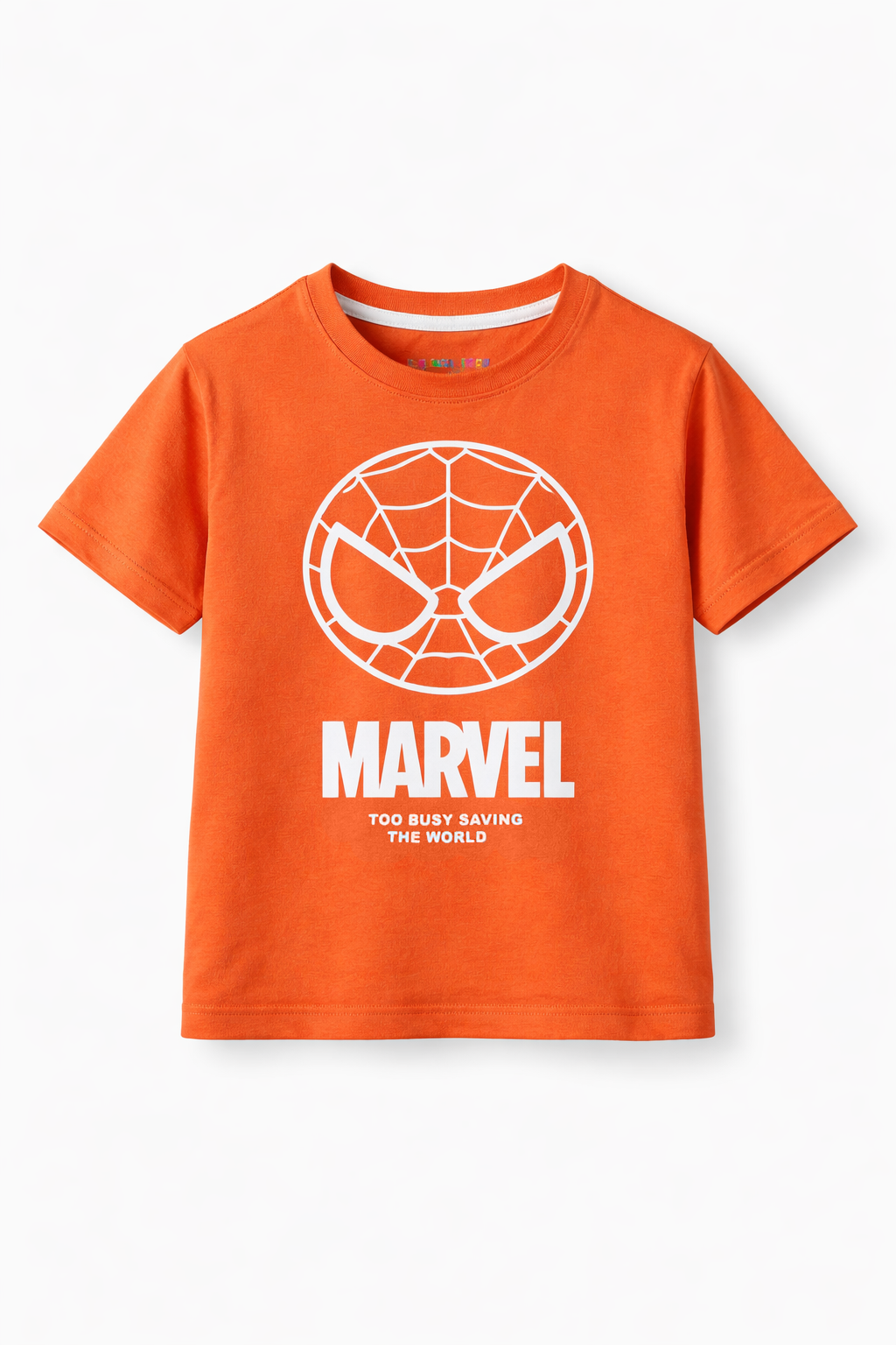 Orange spider kids summer t-shirt