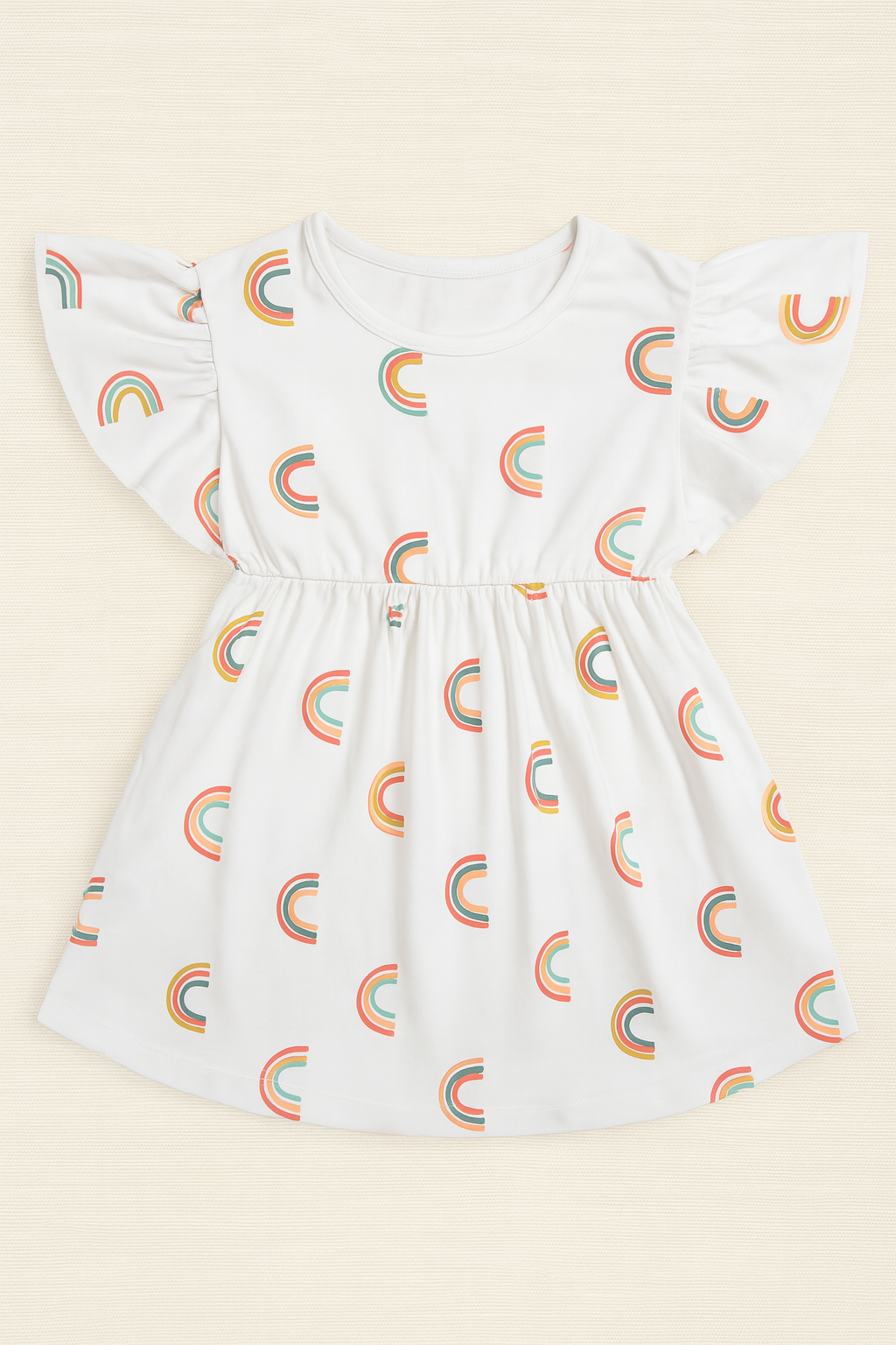 Rainbow Bliss girls summer frock
