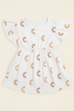 Rainbow Bliss girls summer frock