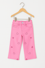Pink kids girls hearts pant