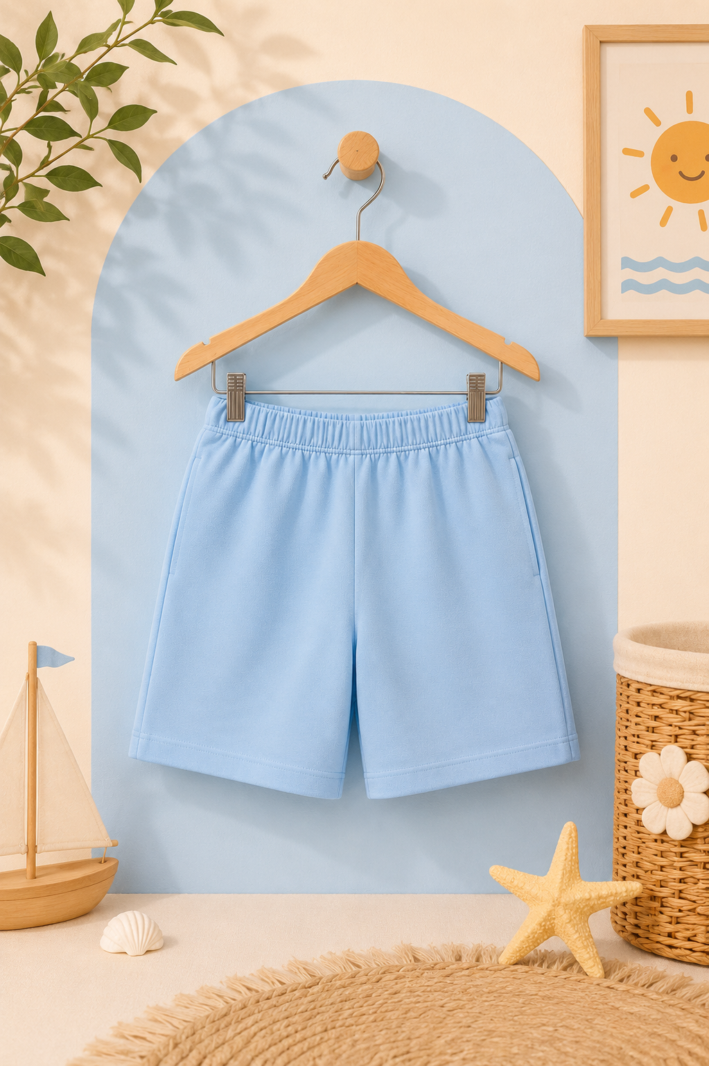 Sky Blue Polo Short