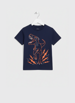 Dino racer summer kids tshirt