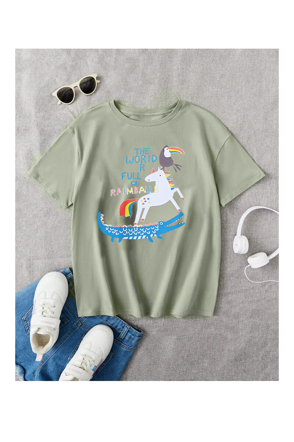 Raimbalb kids summer t-shirt