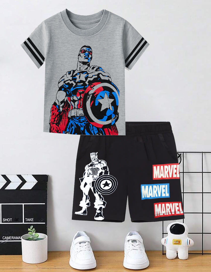 Captain america summer T-shirt & short