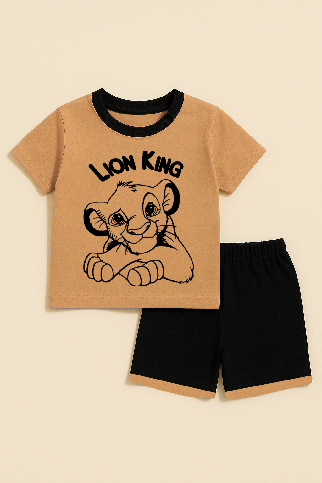 Lion King Puff Printed T-shirt & short