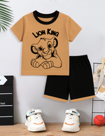 Lion King Puff Printed T-shirt & short
