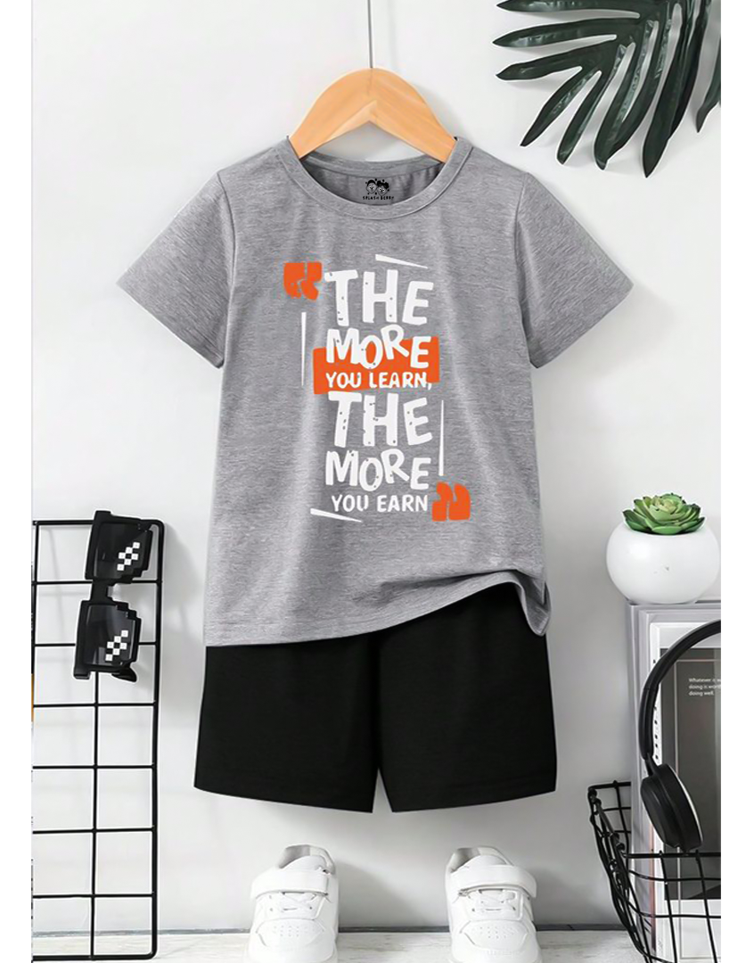 The more you can earn summer kids T-shirt & short