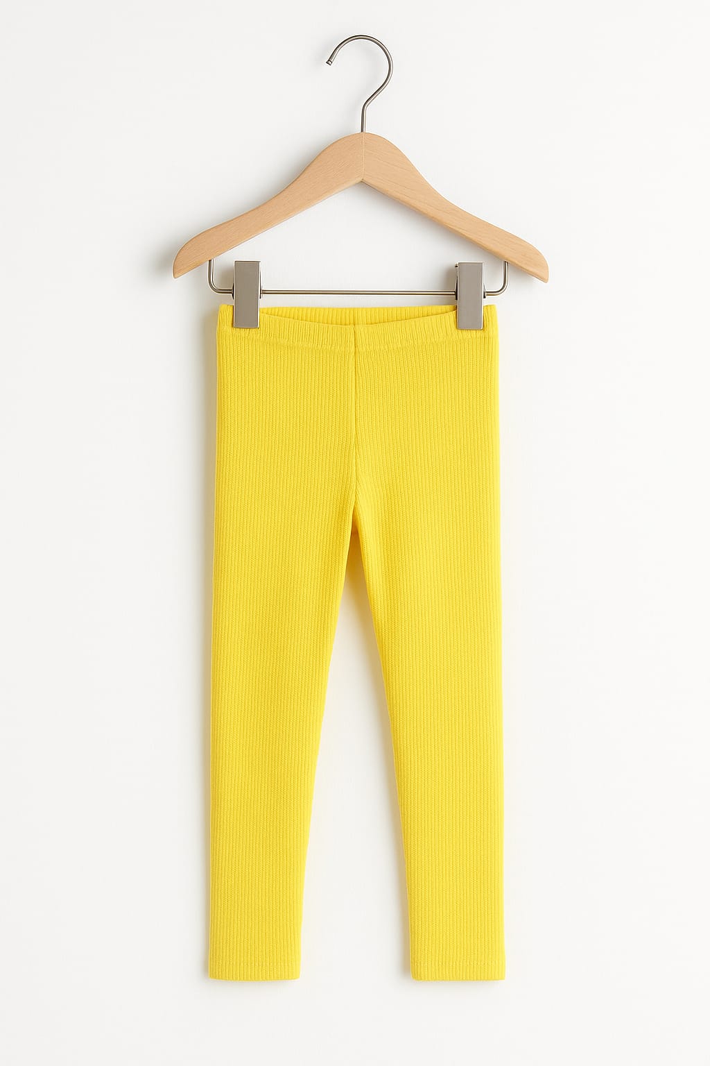 Yellow kids winter girls tights