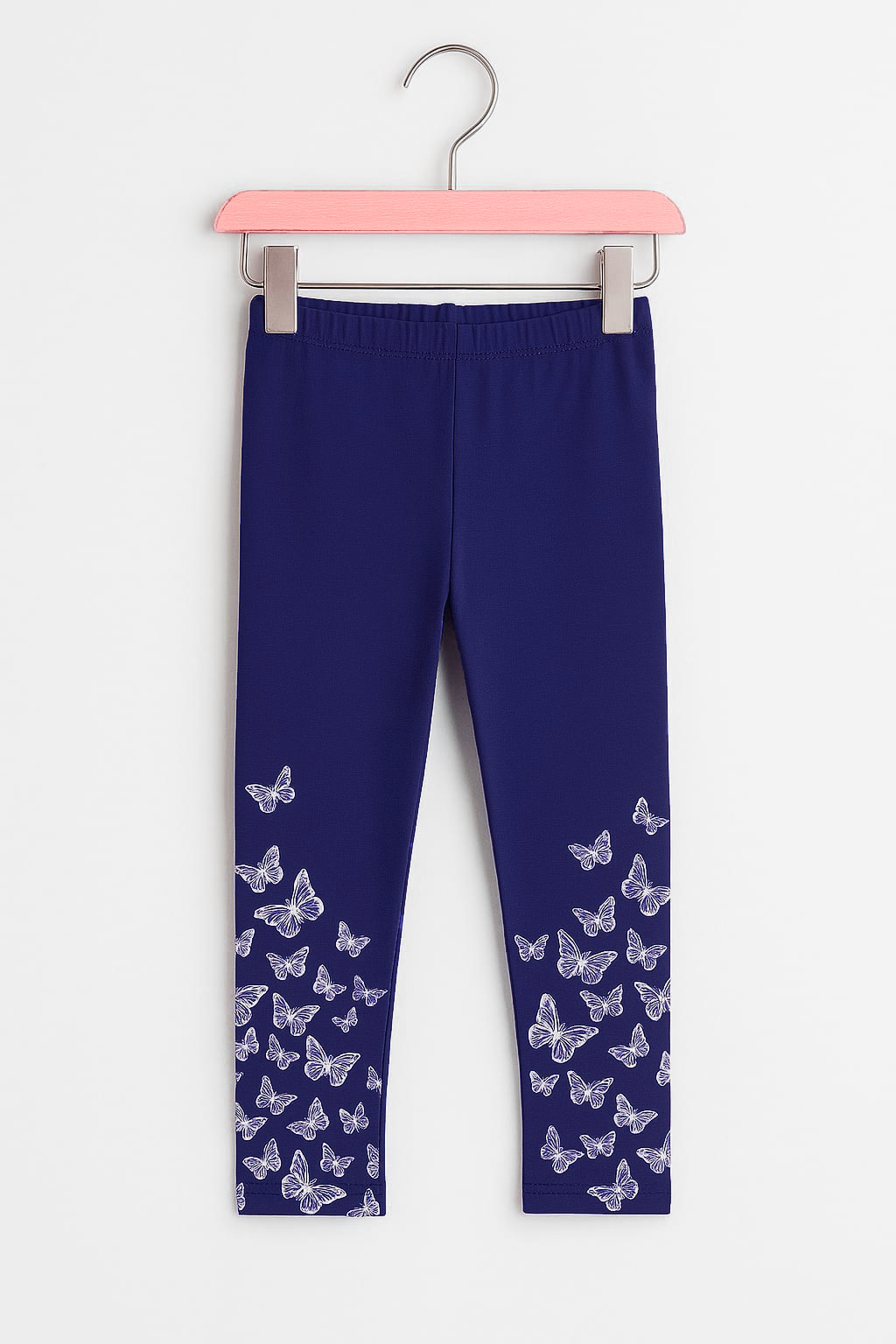Navy color butterfly kids winter girls tights