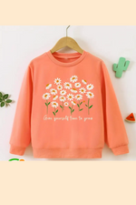 Give yourself time to grow kids sweatshirt
