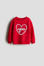 Love You Embroidered sweatshirt
