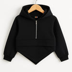 Trendy black girls kids hood & trouser