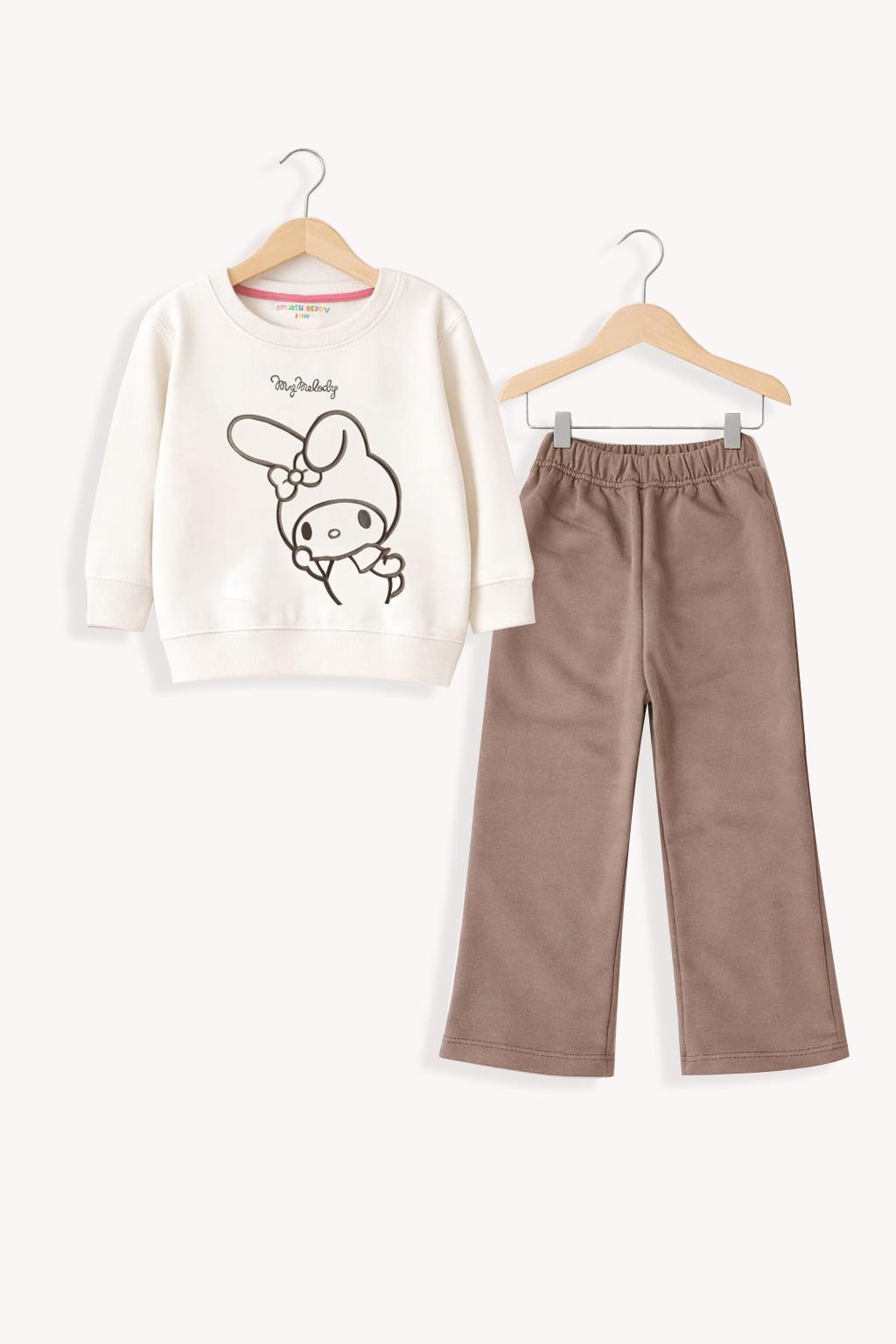 My melody Embroidered sweatshirt & trouser