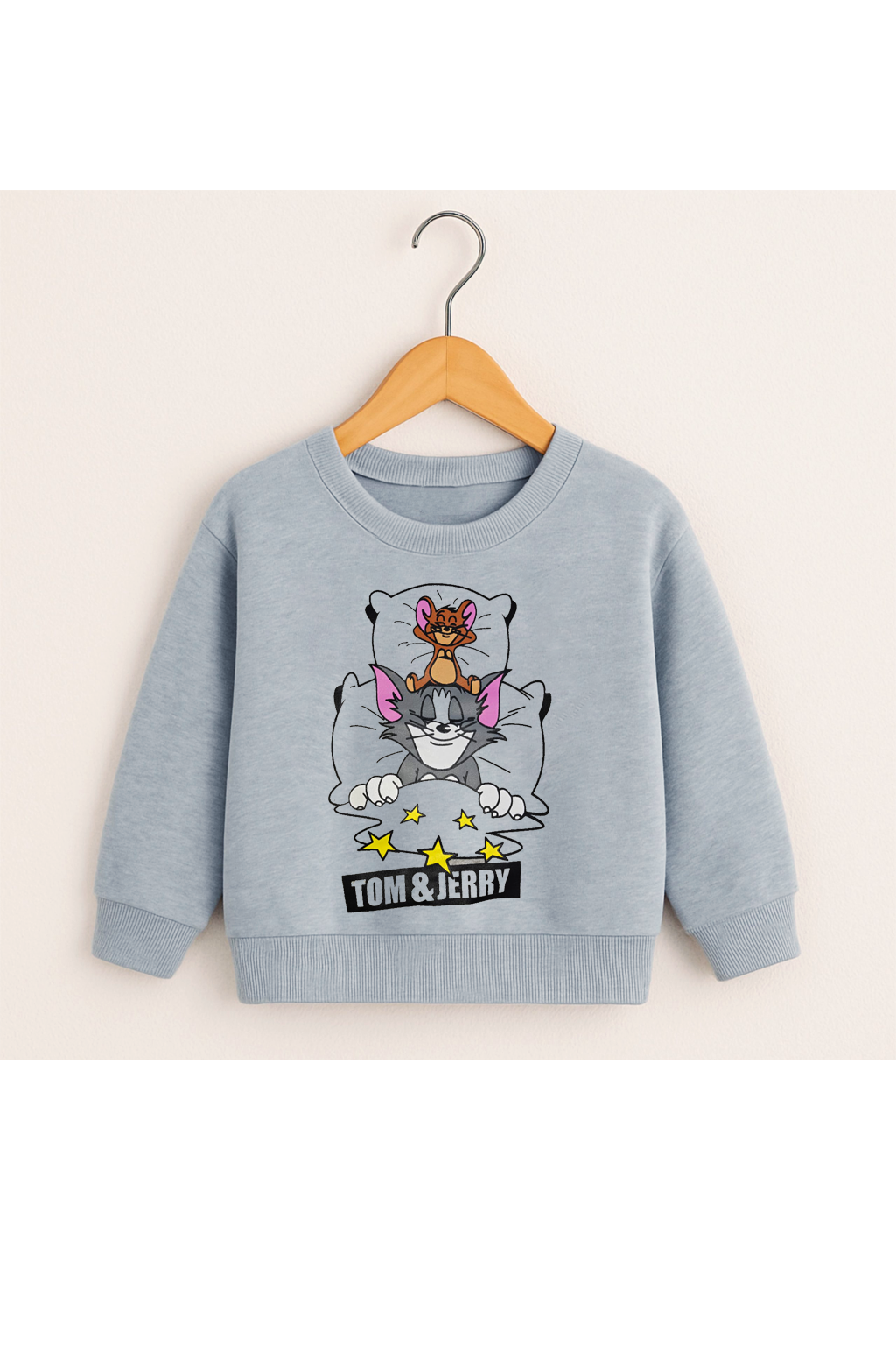 Grey Tom & jerry kids sweatshirt