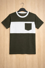 Classic Stripe Pocket kids summer t-shirt