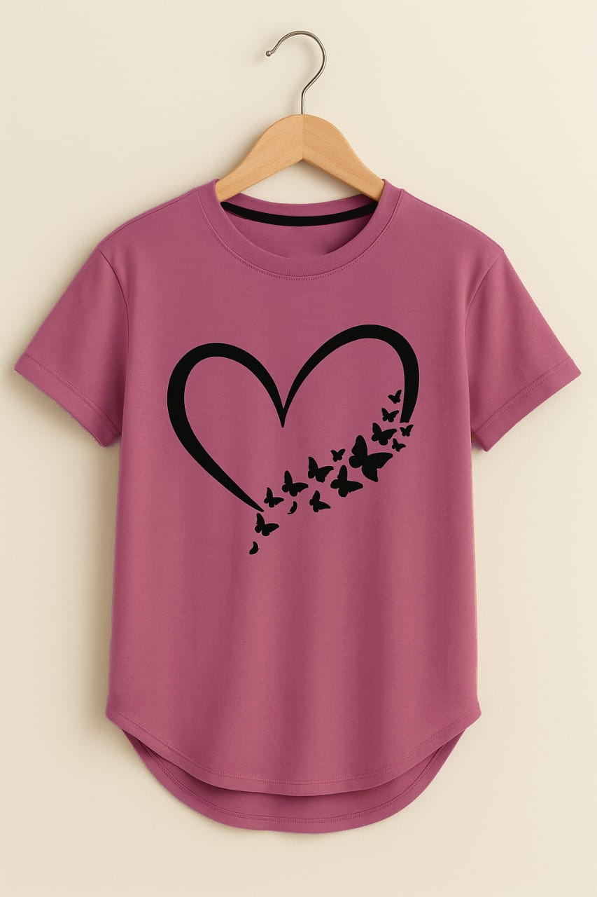 Twinkle Heart girlish summer T-shirt