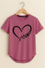 Twinkle Heart girlish summer T-shirt