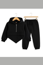 Trendy black girls kids hood & trouser