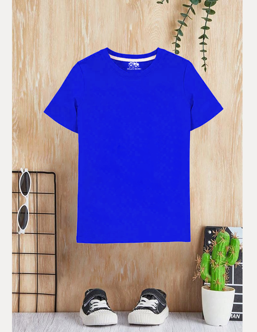 Royal blue kids summer T-shirt