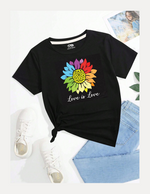 Love is love girlish summer T-shirt