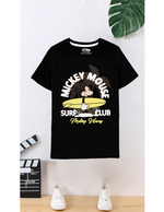 Mickey surf Puff Printed kids summer T-shirt