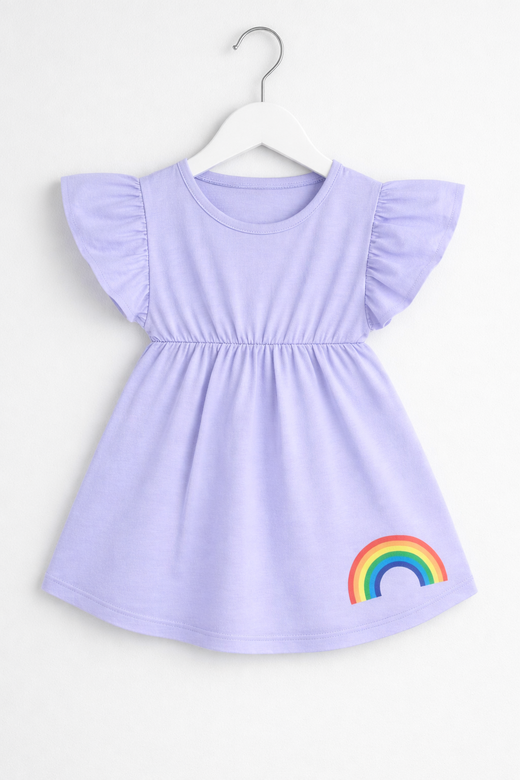 Modern Rainbow frock girls summer frock