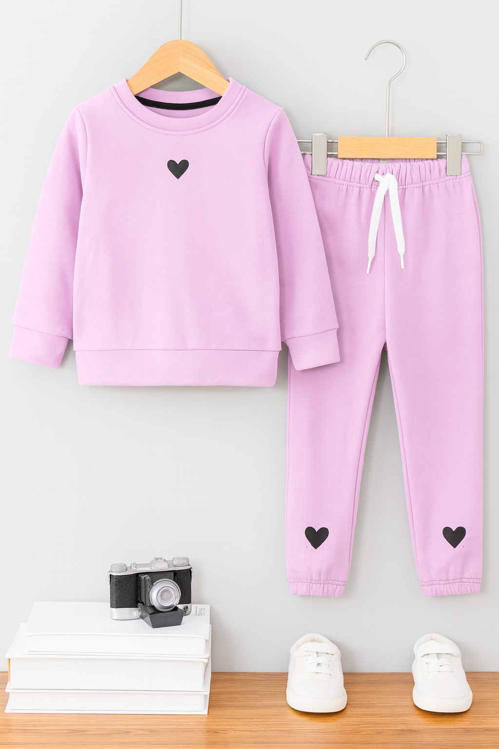 Cute heart Kids Winter Shirt and Trouser