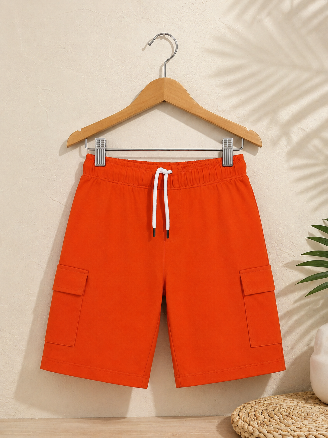 Orange Rush Cargo Shorts