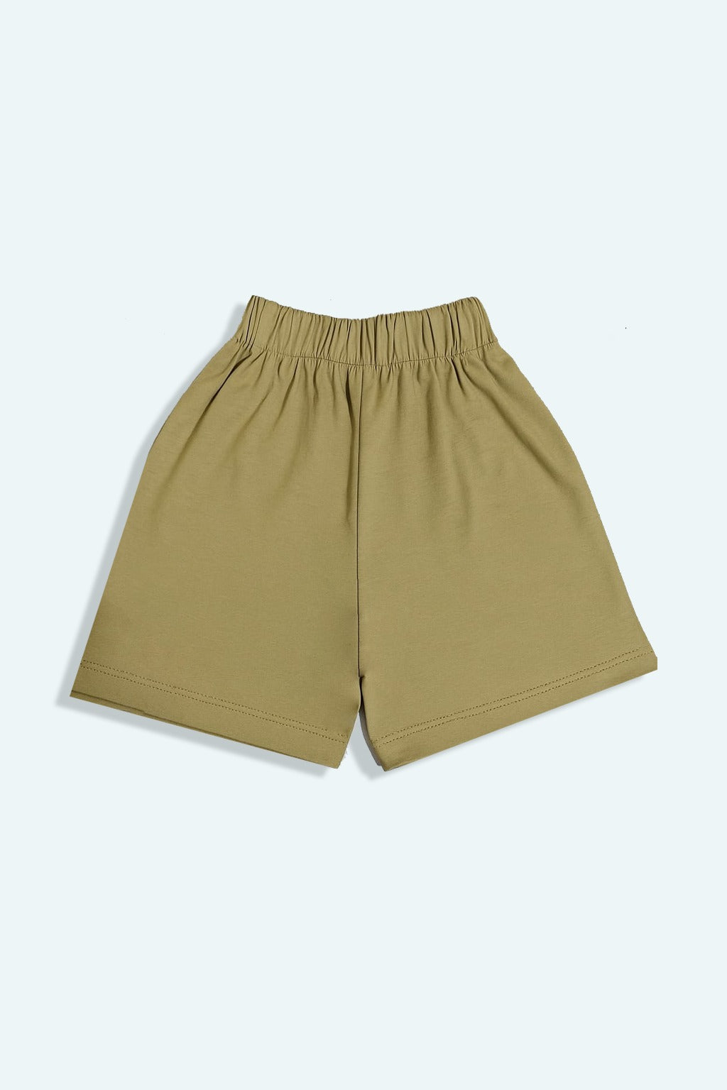 Beige color kids summer shorts