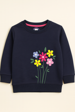 Blue flaws kids winter sweatshirt