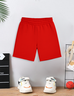 Red kids summer shorts