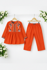 Noor-e-Gulnaar Embroidered Frok With trouser