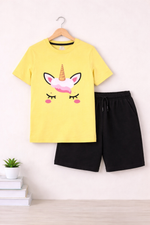 unicorn kids summer T-shirt & shorts