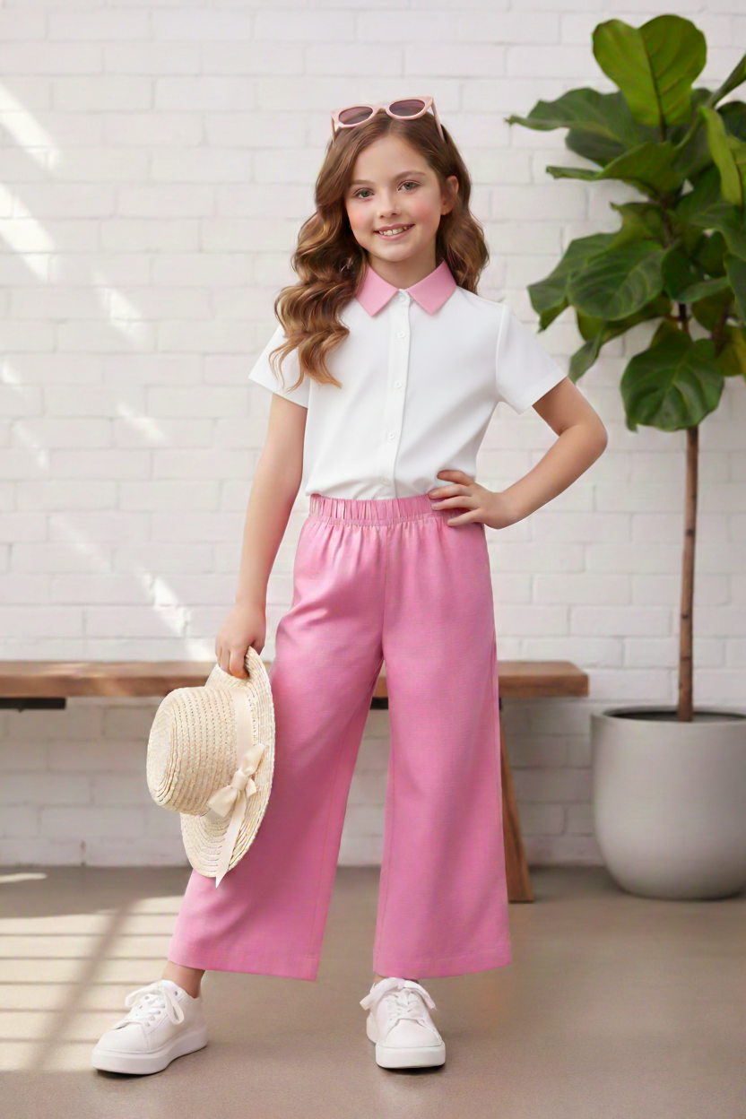 The modern meadow shirt & wide leg trouser