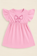 Pretty bow frock girls summer Top