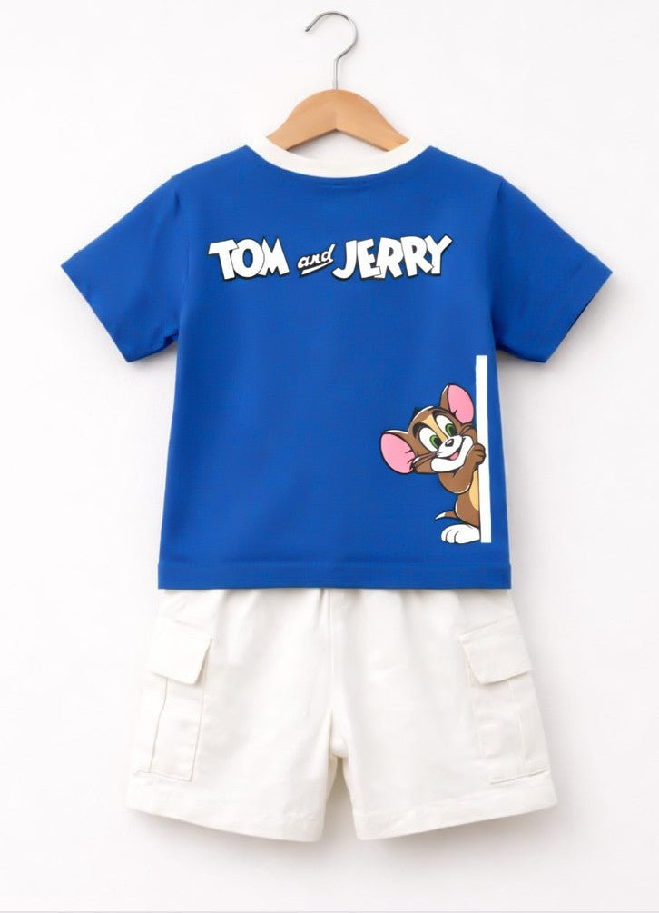 Tom and Jerry kids T-shirt & cargo pocket short