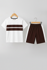 Choco Stripe Summer t-shirt and short