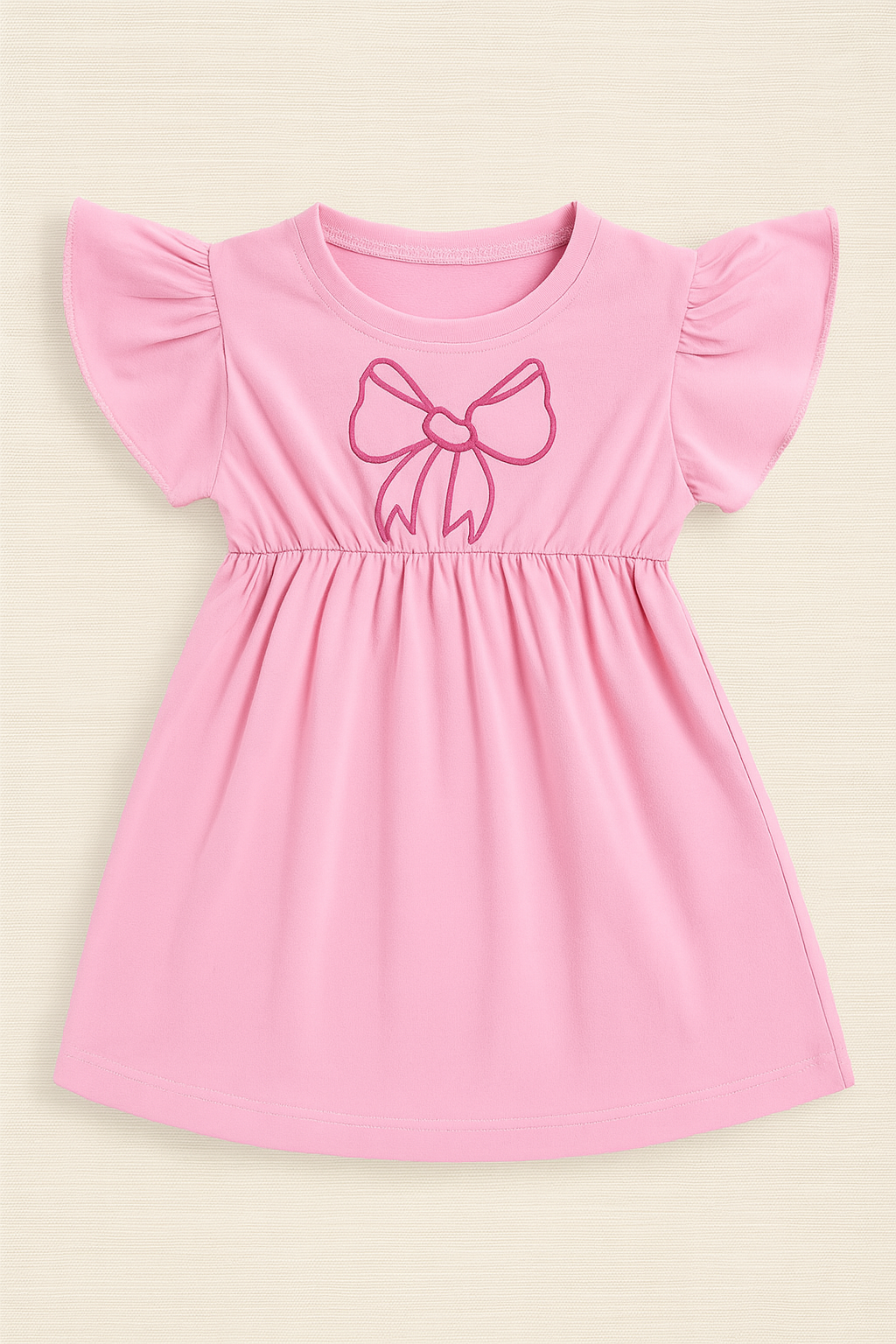Pretty bow frock girls summer frock