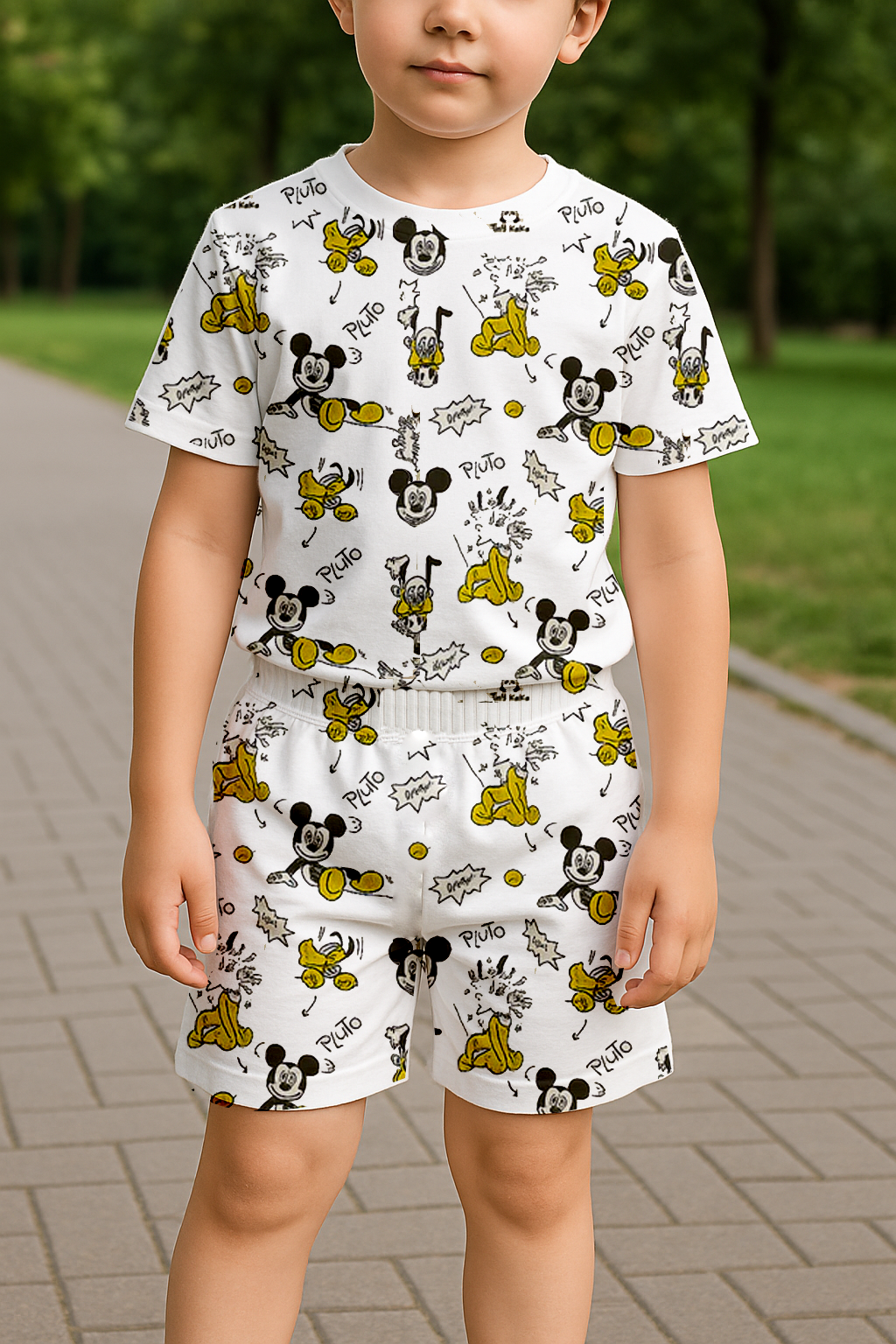 Mickey kids summer night suit for boy & girl
