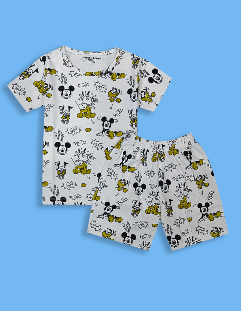 Mickey kids summer night suit for boy & girl