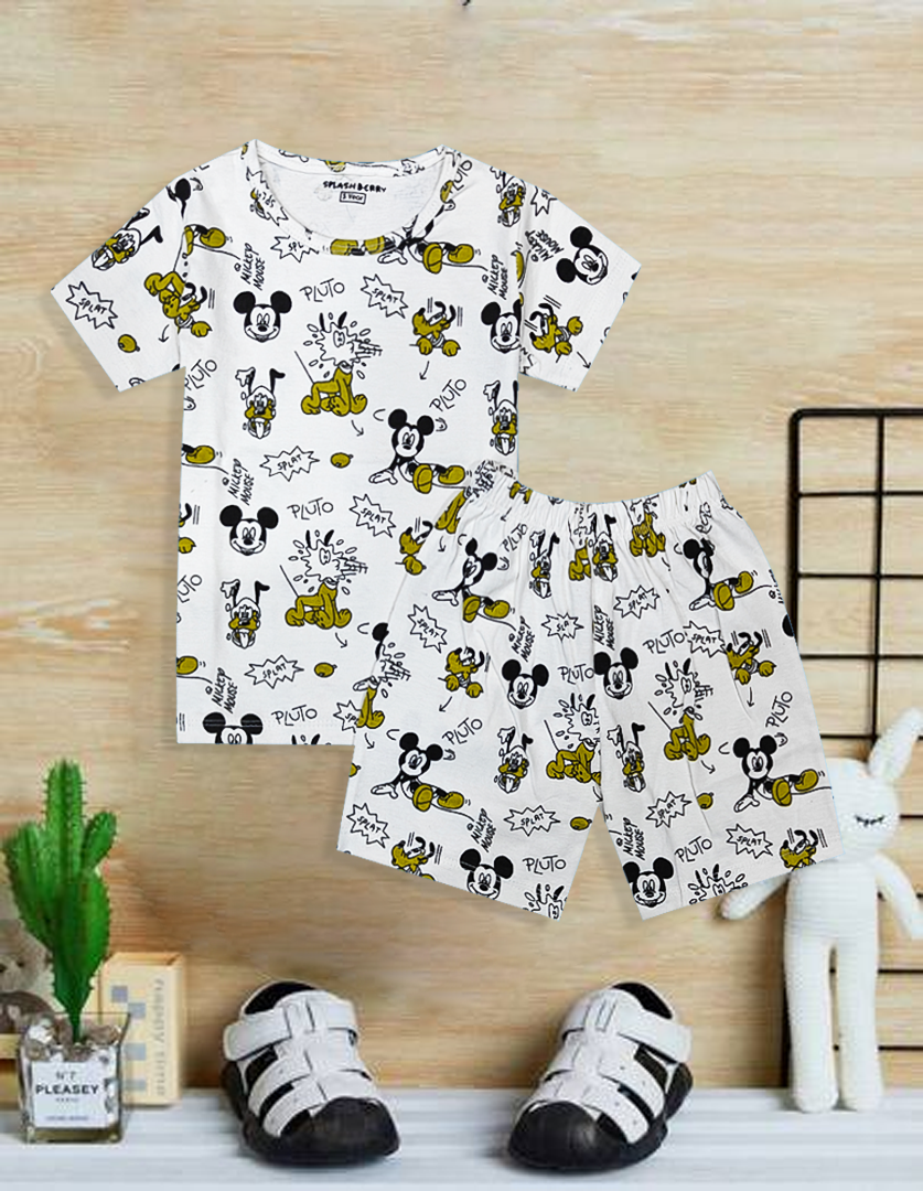 Mickey kids summer night suit for boy & girl