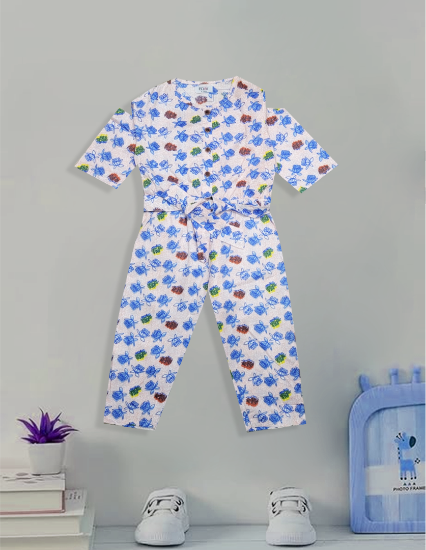 Flower Cotton Jumpsuit