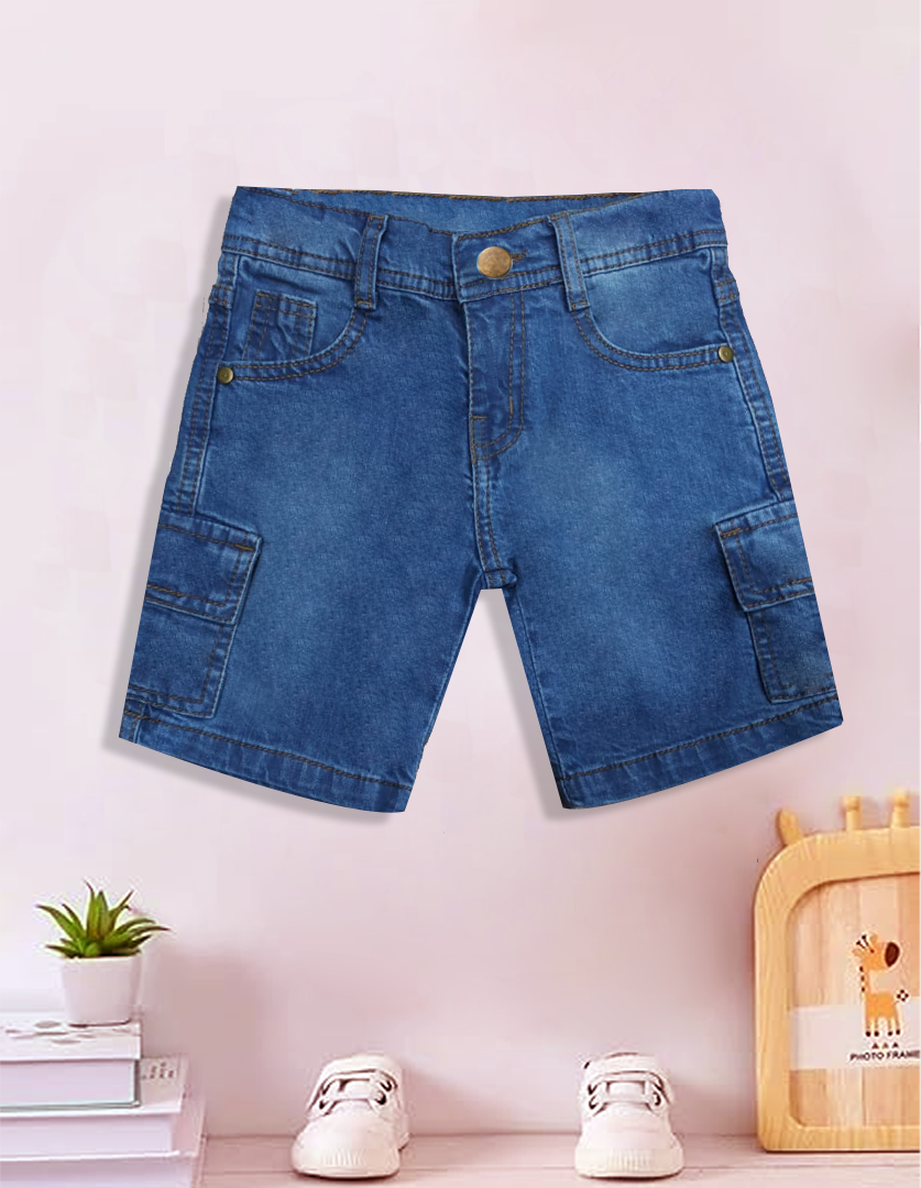 Denim 2 side jeans kids summer short
