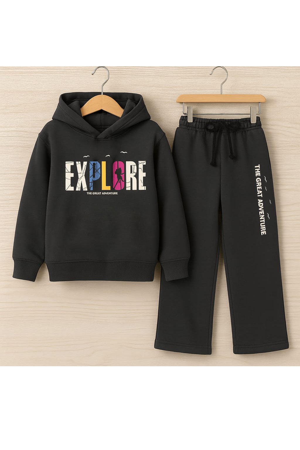 Explore kids hood & trouser