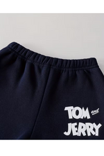 Tom & jerry sweatshirt hood & trouser set