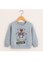 Grey Tom & jerry kids sweatshirt