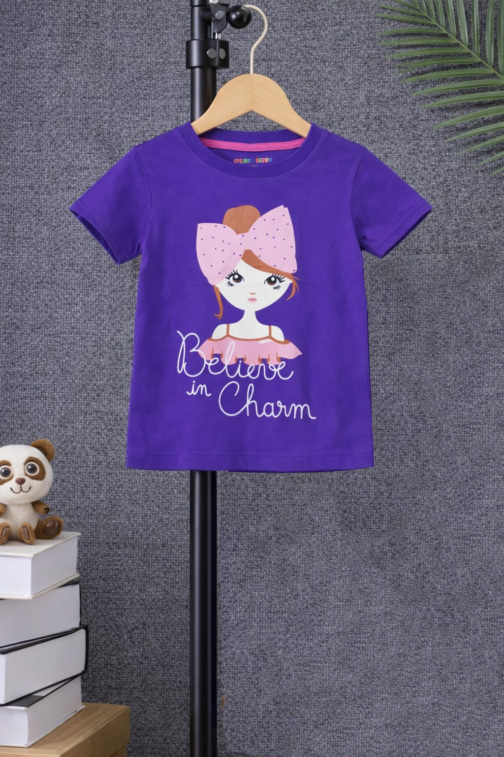 Believe in charm kids summer t-shirt