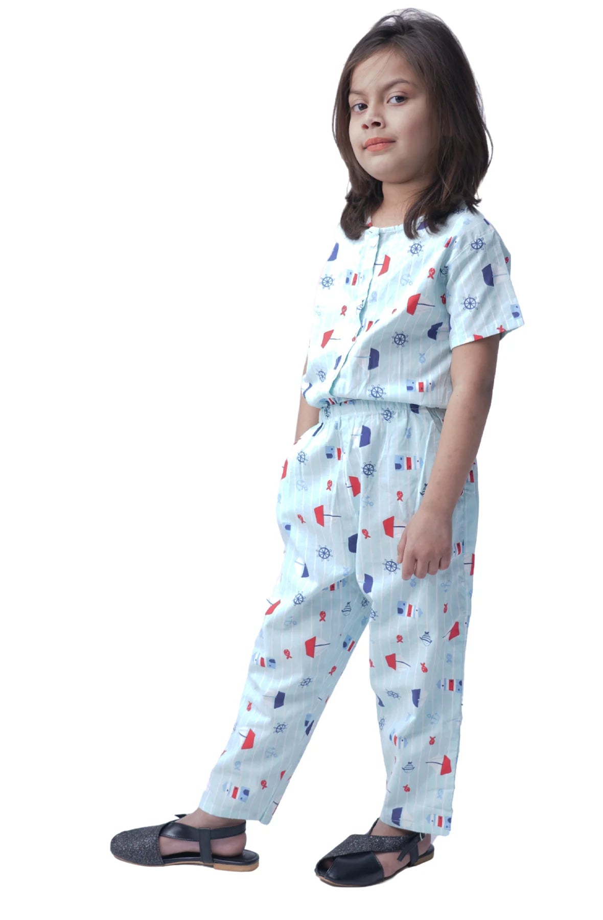 Soft Bloom Girls Jumpsuit