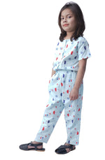 Soft Bloom Girls Jumpsuit