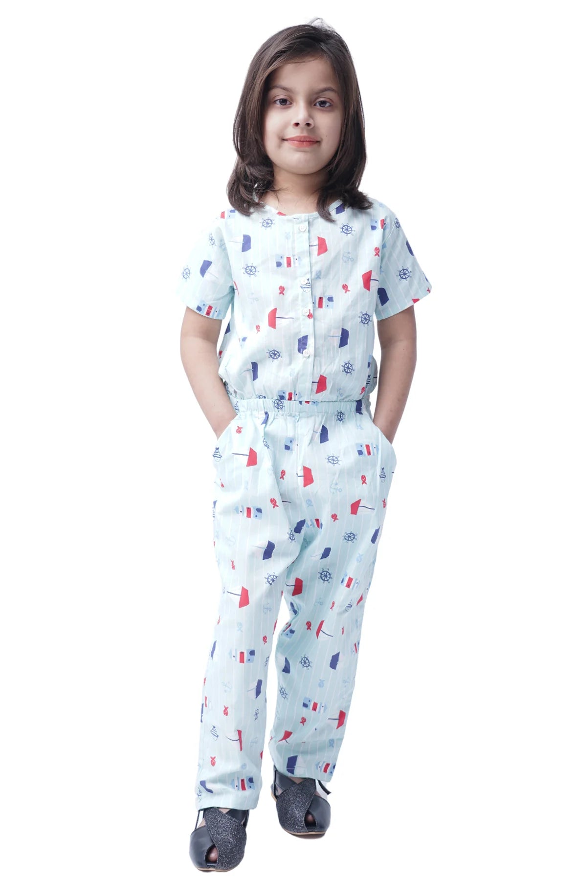 Soft Bloom Girls Jumpsuit